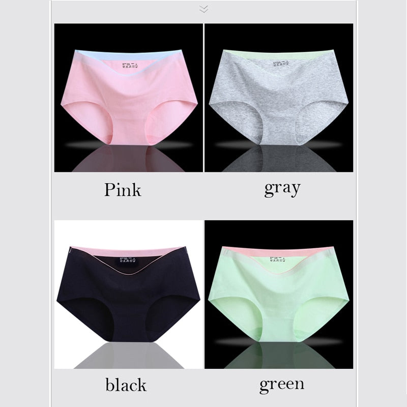 8Pcs Briefs for Women fashion sexy woman panties Solid seamless underpants cpanties for women cotton underwear girl knickers